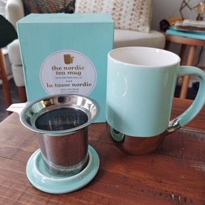 DAVIDSTEA Gold-Dip Nordic Mug w/ Strainer